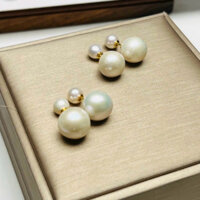 Hoa tai ngoc trai dior size 11mm sdep