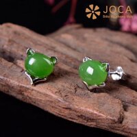 Hoa Tai Nụ Ngọc Bích Nephrite