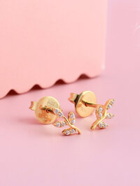 Hoa tai vàng tây đính đá JE1000 Jyme Jewelry