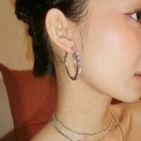 Hoa tai vòng có đính đá E375 Choker Club