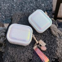 Họa Tiết Lụa Nhiều Màu Sắc Ốp Lưng Apple AirPods 1 2 pro 2nd 3rd Vỏ Bảo Vệ Có Dây Đeo Móc Khóa Silicon Mềm Vỏ Tai Nghe