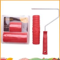 Họa tiết nhấn mạnh 7 Inch Họa tiết con lăn Painter + 2 CÁI Công cụ vẽ tranh hạt gỗ, Giấy dán tường nghệ thuật Công cụ hạt gỗ giả, Bộ công cụ vẽ tranh nghệ thuật kết cấu tường merryhubbard