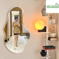 (HỎA TỐC 1-2H) Gương toàn thân hình hạt đậu decor treo tường led cảm ứng cao cấp - MÂY DECOR