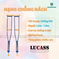 [HỎA TỐC] 1 Chiếc Nạng Chống Nách INOX/Nhôm Siêu Chắc Chắn, Nạng Chống Cao Cấp Cho Người Gãy Chân