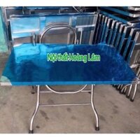 (Hoả tốc 1 giờ) Bàn inox gấp gọn dài 100cm x 60cm