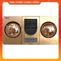 [Hỏa tốc 1 giờ] [FreeShip] Đèn sưởi 2 bóng thổi gió Kottmann màu vàng K2B-HW-G - Hàng cao cấp chính hãng Huy Anh