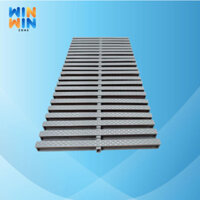 [HỎA TỐC] 1 Mét Thanh chắn mương tràn bể bơi màu xám chịu lực tốt chống ăn mòn, Thanh nhựa thoát xả tràn hồ bơi