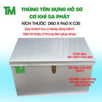 [🚀Hoả tốc 1h🚀] Hòm tôn đựng hồ sơ, thùng đựng tài liệu bìa còng a4 (kích thước 60 x 40 x 35 cm)