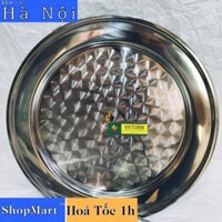 [Hoả Tốc 1h] Mâm cơm inox 304, mâm tròn inox 304 VIETCOOK đủ size 40 cm, 44 cm, 48 cm, 52 cm, 56 cm cho mọi gia đình