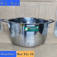 [Hoả Tốc 1h] Nồi inox 304 Thaphafac size 26, 28, 30, 32, 34, 36, 38 cm đáy từ 5, 10, 15, 20, 25 lít dùng cho trường học