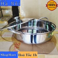 [Hoả Tốc 1H] Nồi lẩu inox, bát lẩu, xoong lẩu, chảo lẩu inox cao cấp dùng trên bếp từ size 20, 22, 24, 26, 28 cm, 30 cm