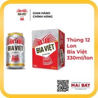 [HỎA TỐC 1H] Thùng 12 lon Bia Việt 330ml x 24 Lon
