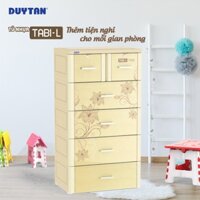 🚀HOẢ TỐC 1H🚀 Tủ nhựa duy tân TABI-L 5 Tầng 6 Ngăn- KEM HOA TU LIP- GIAO HÀNG HỎA TỐC TRONG NGÀY