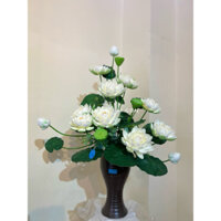 [HỎA TỐC 1H][Hoa sen giả] Bụi hoa sen mút giả hàng loại 1 cao cấp 3 bông lớn