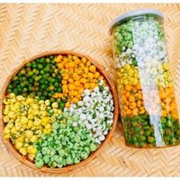 (Hỏa Tốc) 1KG Đậu Hà Lan Sấy Giòn Mix Vị, Đậu Mix Nhiều Loại Hạt, đồ ăn vặt_ăn Vặt Hà Nội