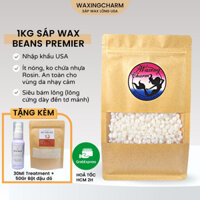 [HOẢ TỐC 2H] 1KG SÁP WAX LÔNG NÓNG CAO CẤP PREMIER USA SIÊU BÁM LÔNG TẶNG QUE WAX
