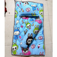 [HỎA TỐC 2H] Bộ gối nệm 3 chi tiết mẫu giáo cho bé đi học vải cotton chính phẩm kích thước 70x115cm.