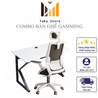 [HOẢ TỐC 2H] COMBO bàn ghế gaming,bàn gamming chân K+Ghế công thái học TMS04.HOẢ TỐC