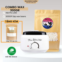 [HOẢ TỐC 2H] COMBO MÁY NẤU SÁP, SÁP WAX LÔNG NÓNG CAO CẤP PREMIER NHẬP KHẨU USA