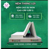 (Hoả Tốc 2h ),Nệm cao su Cao Cấp WONDFOAM Thắng Lợi cao 10p Gấp 3 đủ size bh 15 năm