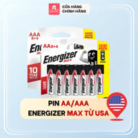 [Hoả Tốc 2H] Pin AA/AAA Energizer Max E91 BP8+4 Vỉ 8 Pin Tặng 4 Pin
