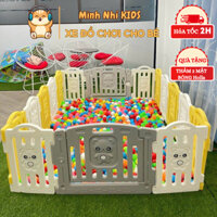 [HỎA TỐC 2H] Quây Cũi Nhựa Gấu Gấp Gọn Cho Bé Đủ Kích Thước Tặng Thảm Và Bóng Minhnhi.Kid