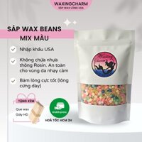 [HOẢ TỐC 2H] SÁP WAX LÔNG MIX MÀU WAX BEANS TRIỆT LÔNG TẶNG QUE WAX