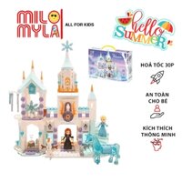 (Hỏa Tốc 30p) Bộ Xếp Hình Lego Lâu Đài Frozen - Bộ Xếp Hình Công Chúa Tuyết CAO CẤP 360 Chi Tiết