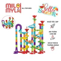 (Hỏa Tốc 30p) Đồ Chơi Xếp Hình Lắp Ráp Lego Cầu Trượt Thả Bi 113 Chi Tiết