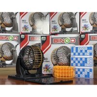 [Hoả tốc 90 số 48 tờ dò giá sỉ] Lô tô có lồng quây Bingo 90 số - Bộ loto Bingo - Ảnh thật