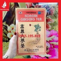 [Hỏa Tốc-Auth] Hộp 100 gói trà sâm Hàn Quốc korean ginseng tea date mới nhất