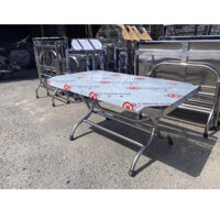 (HOẢ TỐC) Bàn chữ nhật inox gấp gọn giá xưởng sản xuất đầy đủ kích thước bảo hành 2 năm