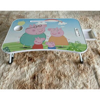 [Hoả Tốc] Bàn Học Xếp Gọn Thông Minh Có Khe Cắm Máy Tính Bảng, Điện Thoại