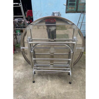 (Hoả tốc) Bàn inox tròn 1m2 cao 75cm 12 người ngồi inox 100% giá tại xưởng sản xuất siêu bền