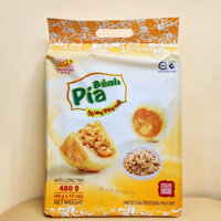 [HỎA TỐC] Bánh pía thịt chà bông trứng muối Tân Huê Viên 480gr, bánh pía mini Sóc Trăng [TÚI 12 BÁNH]