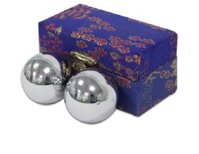 (hỏa tốc) Bi Lăn Tay Inox Giúp Tập Cơ Tay Linh Hoạt, Dẻo Dai - Hộp 2 Cái Đường Kính 5cm