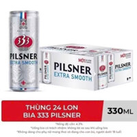 (HỎA TỐC) Bia Sài Gòn 333 Pilsner - thùng 24 lon cao