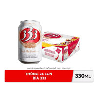 [HỎA TỐC-BIA TẾT] THÙNG 24 LON BIA 333 330ML