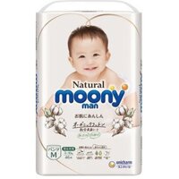 [Hỏa Tốc] Bỉm Moony Natural Trắng - Tã Moony Quần Size M46 Miếng Nhật Bản Nội Địa