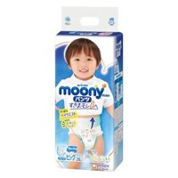 [Hỏa Tốc] Bỉm Moony Xanh Nội Địa JP- Tã Moony Quần Size XL38 Miếng Cho Bé Trai, Bé Gái