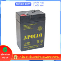 [HỎA TỐC] Bình ắc quy khô Apollo 6V 4Ah dùng cho đèn sạc, quạt sạc, xe điện - Hàng chính hãng