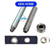 [HỎA TỐC] Bộ 4 dụng cụ đục khoen đóng khoen ore ( mắt cáo) TÁN CUỐN dùng cho tấm bạt , da, vải , giấy …SP0506 KEN HOME
