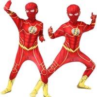 (Hỏa Tốc) Bộ đồ Áo Liền Quần Bodysuit hoá trang Người Hùng Tia Chớp vải thun co giãn tốt dành cho trẻ em và người lớn