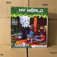 [Hỏa Tốc] Bộ Đồ chơi Minecraft THE NETHER PORTAL 476 Mảnh ghép. | 10839