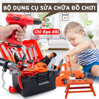 (Hỏa Tốc) Bộ dụng cụ sửa chữa đồ chơi trẻ em, bộ dụng cụ sửa chữa mô phỏng dụng cụ khoan điện chơi sửa chữa cho bé trai