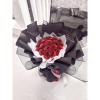 [Hoả tốc] - Bó hoa 19b nhũ giấy xốp H.àn tặng kèm Túi, thiệp.