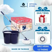 [Hỏa Tốc] BỘ LAU NHÀ 360 ĐỘ OMEGA MOP NHẬP KHẨU ĐÀI LOAN( 1 THÂN CÂY + 2 BÔNG LAU + 1 THÙNG LAU)