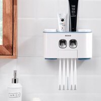 [Hoả Tốc] Bộ Nhả Kem Đôi ECOCO Đựng Đồ Nhà Tắm, Treo Bàn Chải Và Cốc Đánh Răng ZA51 Hoang Chau Store