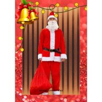 [Hỏa tốc] Bộ Quần Áo Ông Già Noel Người Lớn, Trang Phục Noel Chất Nhung Hàng Đẹp Đầy Đủ Chi Tiết