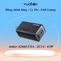 [HOẢ TỐC]  Bộ sạc nhanh Anker 735 GaN Prime PPS 65W - A2668